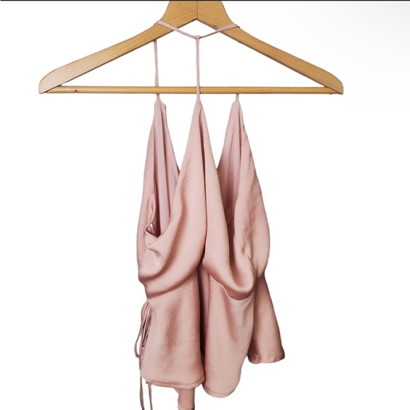 ASTR Satin Ruffle Tank - Picture 2 of 7